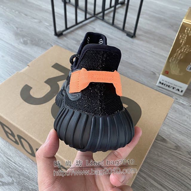Adidas男女椰子鞋 阿迪達斯夜光椰子350 Adidas Yeezy Boost 350 v3水滴黑  xhn1523